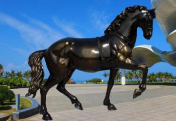 操場小馬雕塑，景觀題材，鍍銅工藝