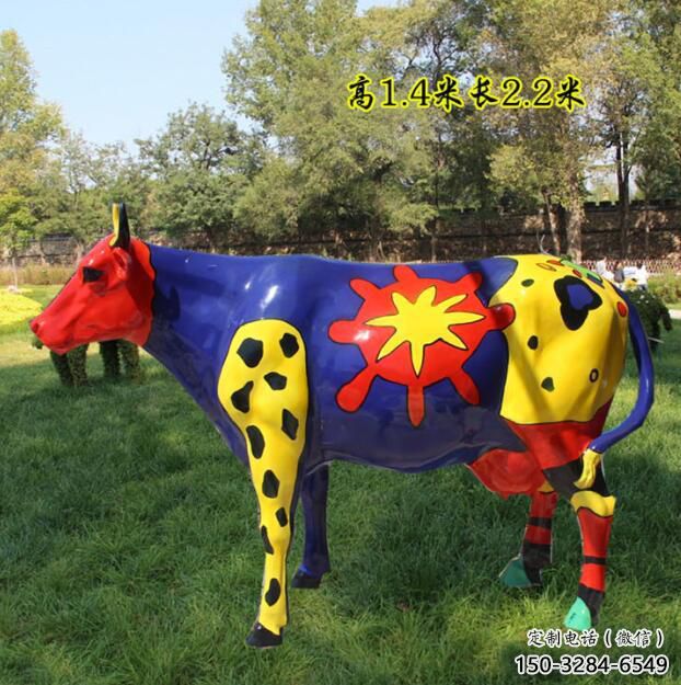 公園公牛雕塑 酒店門口雕塑 彩繪擺件 公園公牛雕塑 酒店門口雕塑 彩繪擺件
