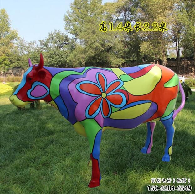 酒店公牛雕塑 庭院仿真雕塑 彩繪小品 酒店公牛雕塑 庭院仿真雕塑 彩繪小品