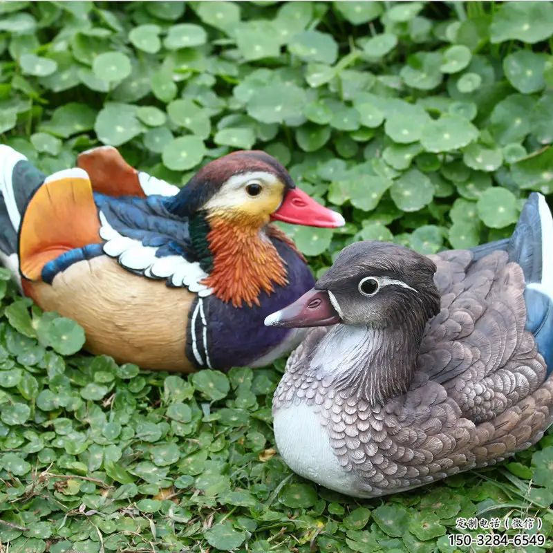 大型鴛鴦雕塑 步行街宣傳雕塑 仿真擺件 大型鴛鴦雕塑 步行街宣傳雕塑 仿真擺件