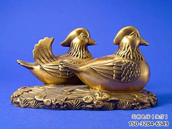 庭院鴛鴦雕塑 城市古銅色雕塑 音樂小品 庭院鴛鴦雕塑 城市古銅色雕塑 音樂小品