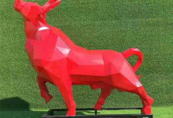 操場黃牛雕塑，景觀題材，鍍銅工藝