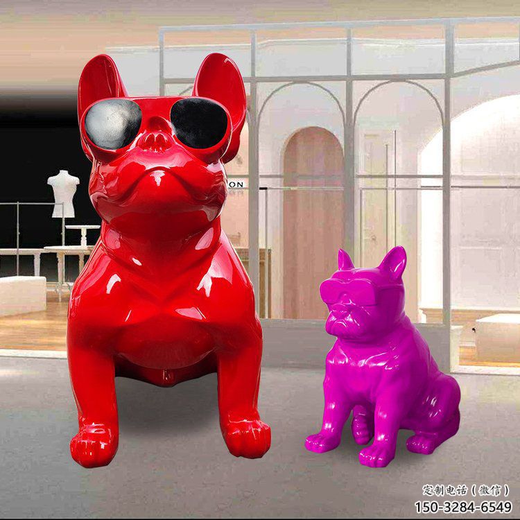 小區哈巴狗雕塑,拉絲海洋雕塑,抽象效果 小區哈巴狗雕塑,拉絲海洋雕塑,抽象效果