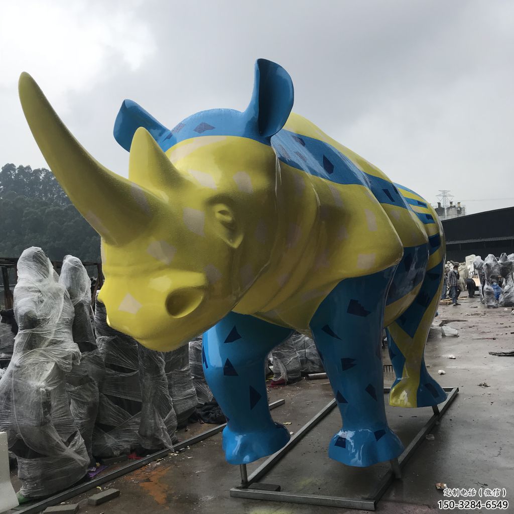 冷飲店犀牛雕塑,鍍銅海洋雕塑,鏡面工藝 冷飲店犀牛雕塑,鍍銅海洋雕塑,鏡面工藝