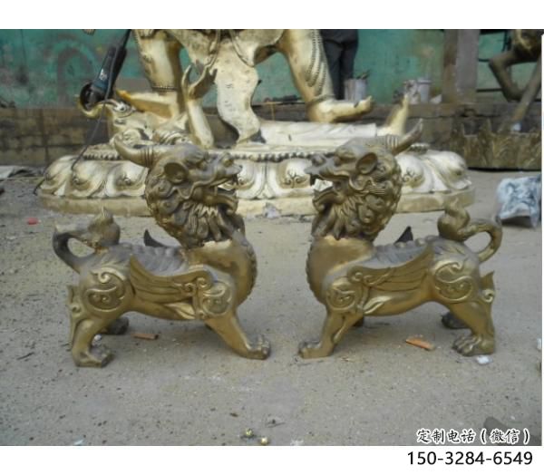 城市貔貅雕塑,網格體育雕塑,古銅效果 城市貔貅雕塑,網格體育雕塑,古銅效果