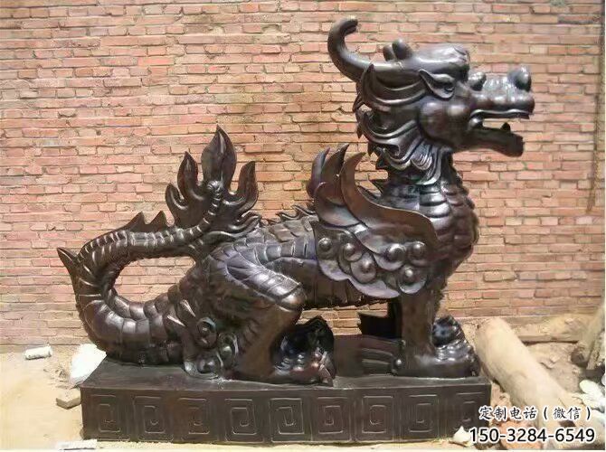 酒店貔貅雕塑，鍍金歐式雕塑，仿古擺件