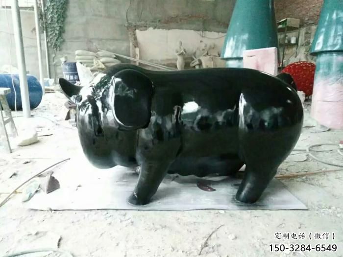 廣場野豬雕塑,卡通水景雕塑,抽象效果 廣場野豬雕塑,卡通水景雕塑,抽象效果