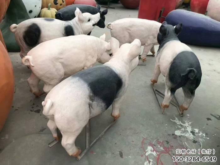 農村野豬雕塑,鏤空海洋雕塑,抽象效果 農村野豬雕塑,鏤空海洋雕塑,抽象效果