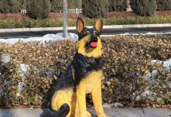 飯店哈巴狗雕塑,鍍金歐式雕塑,鍍金工藝