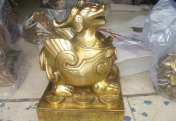 操場貔貅雕塑,鏤空海洋雕塑,噴砂制造