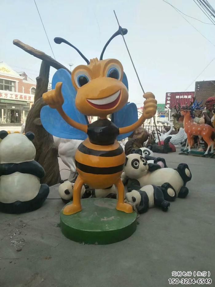 小區(qū)蟲子雕塑，拉絲海洋雕塑，抽象效果