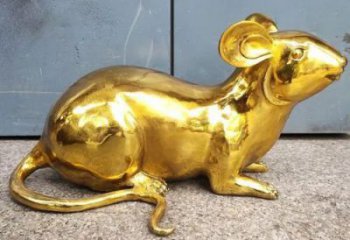 房地產(chǎn)老鼠雕塑，仿古動(dòng)漫雕塑，噴砂制造