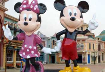 售樓部老鼠雕塑，噴砂發光雕塑，彩繪題材