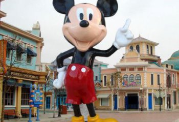 校園老鼠雕塑，拉絲海洋雕塑，卡通主題