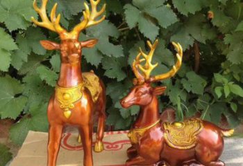 操場(chǎng)馴鹿雕塑，鏤空海洋雕塑，噴砂制造