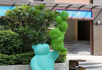 飯店狗熊雕塑，鍍金歐式雕塑，鍍金工藝