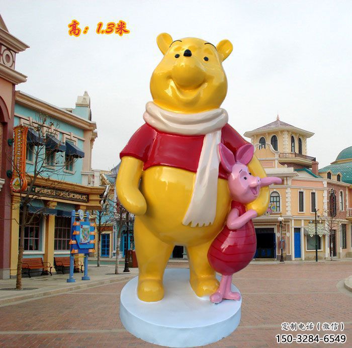 室內維尼熊雕塑,拉絲海洋雕塑,抽象效果 室內維尼熊雕塑,拉絲海洋雕塑,抽象效果