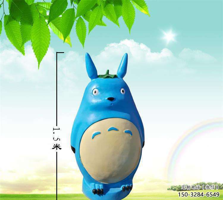 室內龍貓雕塑,拉絲海洋雕塑,抽象效果 室內龍貓雕塑,拉絲海洋雕塑,抽象效果