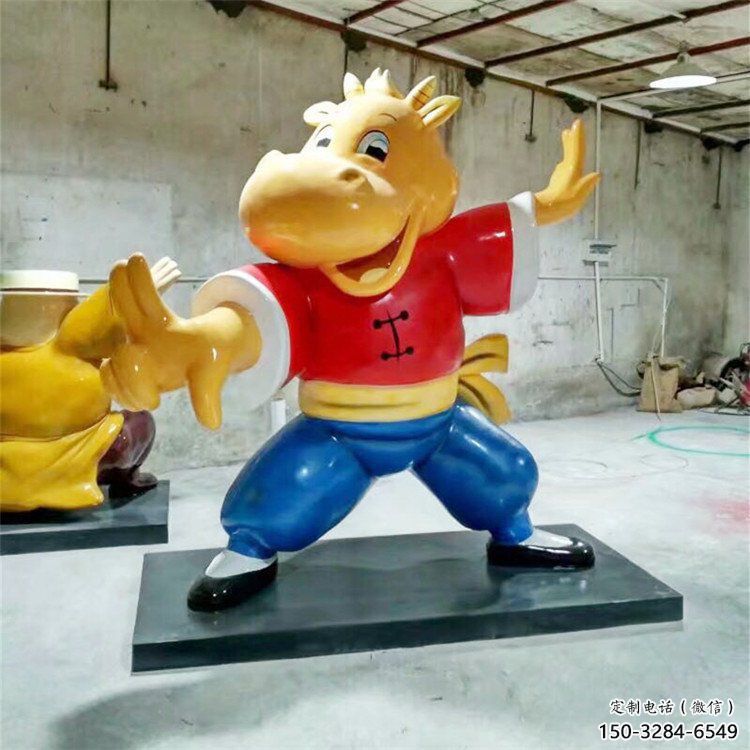 幼兒園龍貓雕塑，鐵藝文化雕塑，鑄造制作