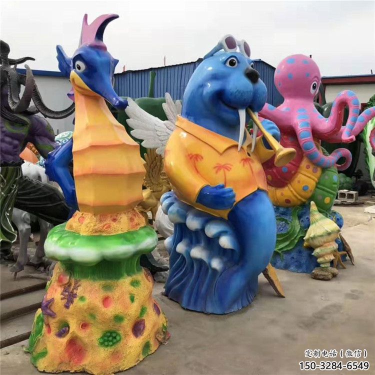 室內河馬雕塑,拉絲海洋雕塑,抽象效果 室內河馬雕塑,拉絲海洋雕塑,抽象效果