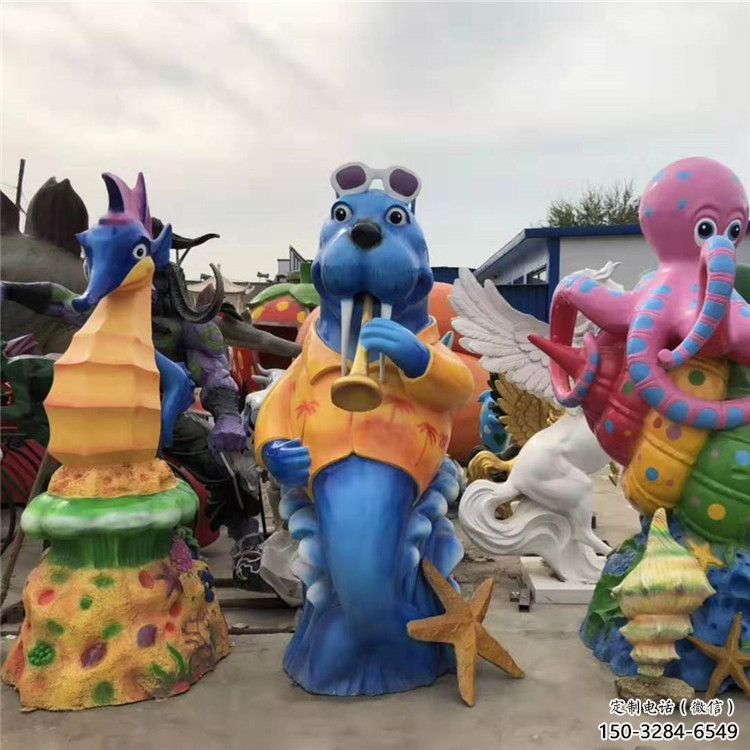 小區河馬雕塑,拉絲海洋雕塑,抽象效果 小區河馬雕塑,拉絲海洋雕塑,抽象效果