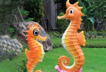 校園河馬雕塑,拉絲海洋雕塑,卡通主題