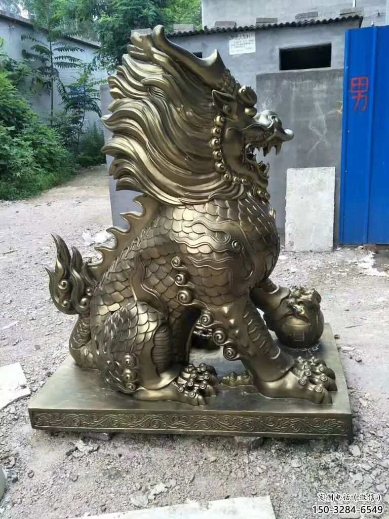 步行街麒麟雕塑,鑄銅農耕雕塑,鑄造方式 步行街麒麟雕塑,鑄銅農耕雕塑,鑄造方式