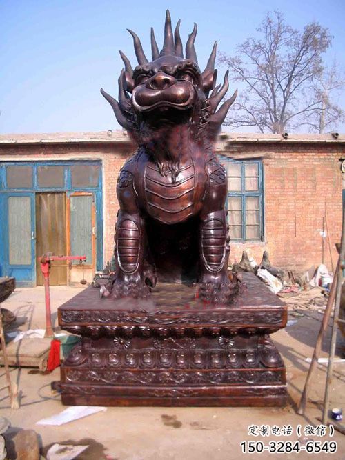 酒店麒麟雕塑,鍍金歐式雕塑,仿古擺件 酒店麒麟雕塑,鍍金歐式雕塑,仿古擺件