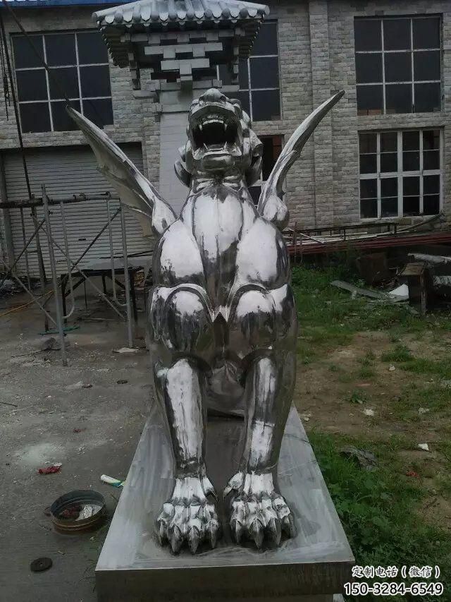 冷飲店麒麟雕塑,鍍銅海洋雕塑,鏡面工藝 冷飲店麒麟雕塑,鍍銅海洋雕塑,鏡面工藝