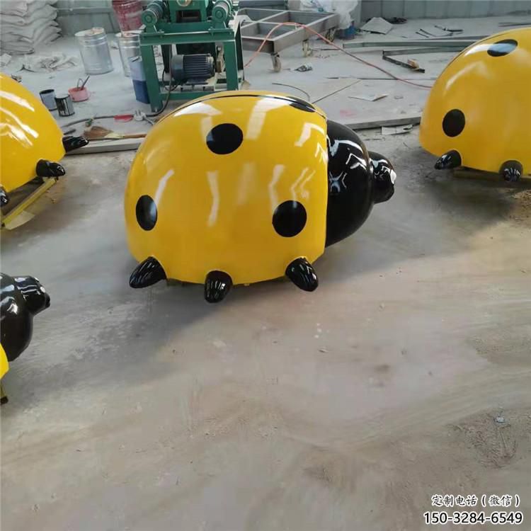 園林瓢蟲(chóng)雕塑 風(fēng)景區(qū)仿真雕塑 廣場(chǎng)小品