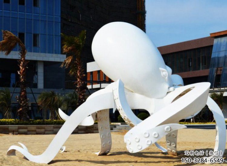 公園烏賊雕塑,噴砂發光雕塑,鑄銅工藝 公園烏賊雕塑,噴砂發光雕塑,鑄銅工藝