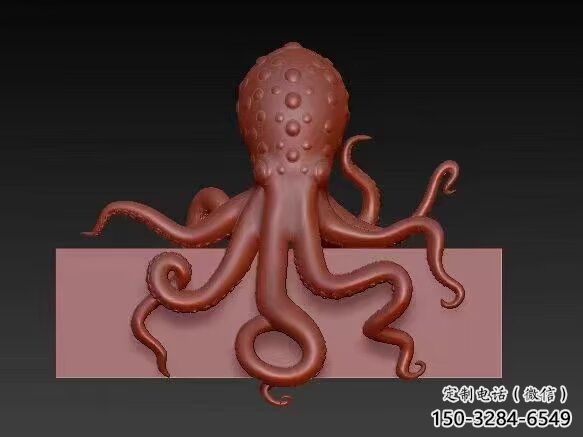 酒店烏賊雕塑，鍍金歐式雕塑，仿古擺件