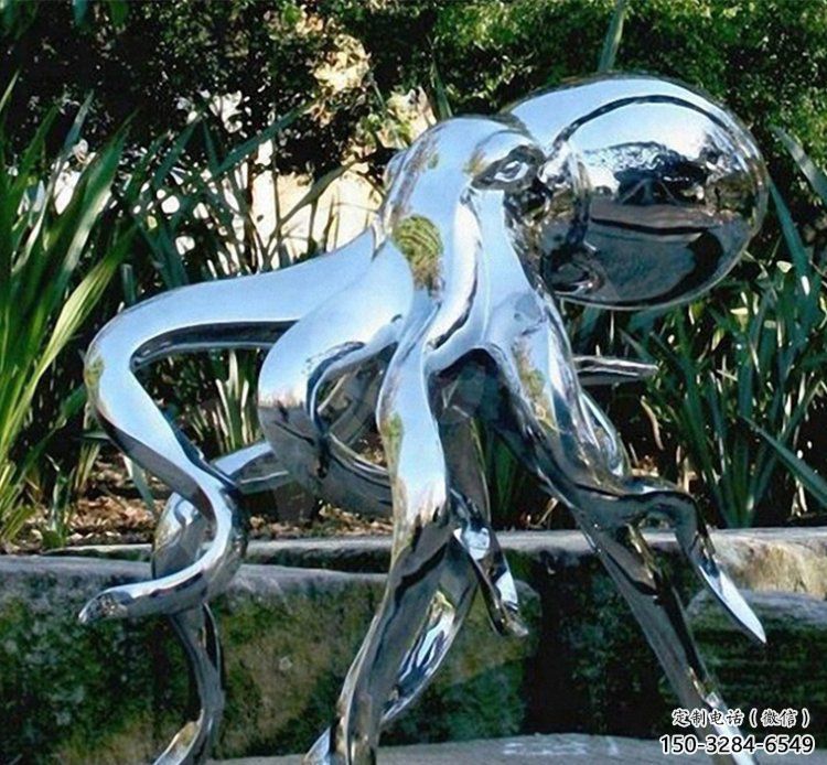 園林章魚雕塑 城市廣場雕塑 步行街擺件 園林章魚雕塑 城市廣場雕塑 步行街擺件