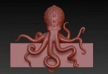 酒店烏賊雕塑，鍍金歐式雕塑，仿古擺件