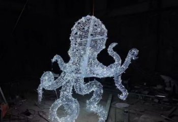 幼兒園烏賊雕塑，鐵藝文化雕塑，鑄造制作