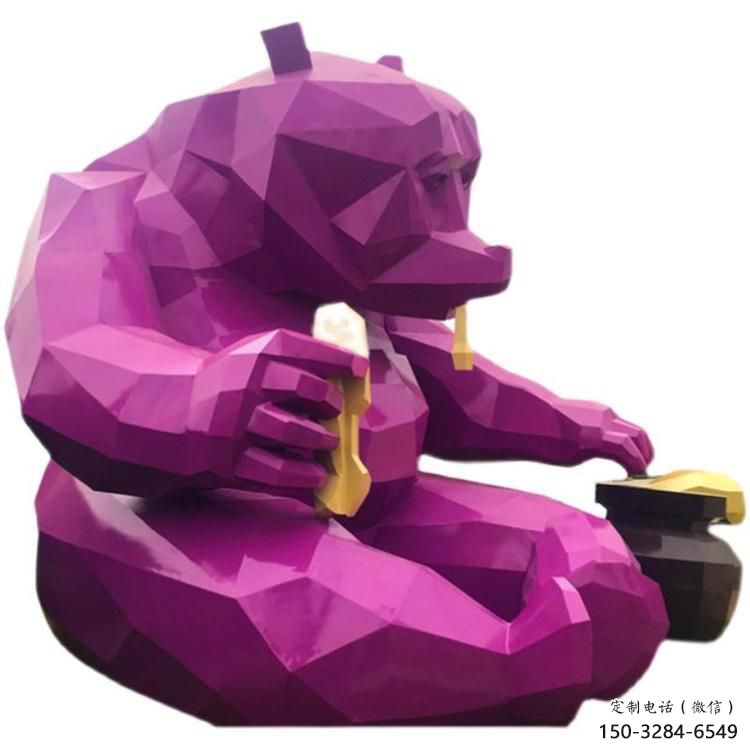 風(fēng)景區(qū)黑熊雕塑廠家 售樓處廣場雕塑 仿古擺件