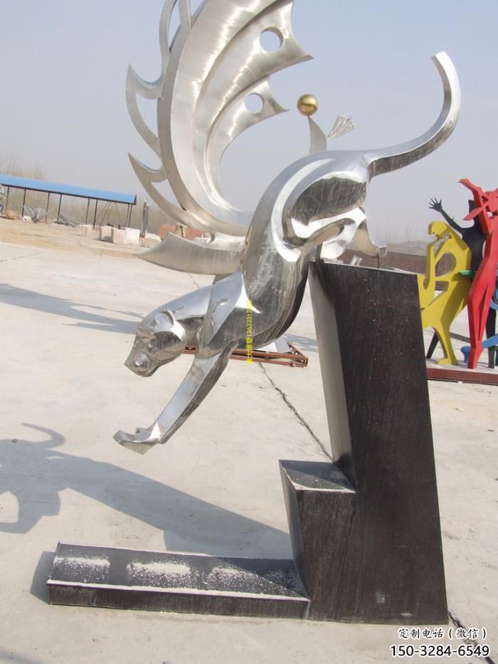 公園獵豹雕塑,噴砂發光雕塑,鍛造工藝 公園獵豹雕塑,噴砂發光雕塑,鍛造工藝