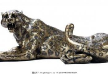 步行街獵豹雕塑，鍛造動物雕塑，仿真方式