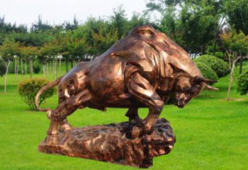 園林開(kāi)荒牛雕塑 田間彩繪雕塑 仿真擺件