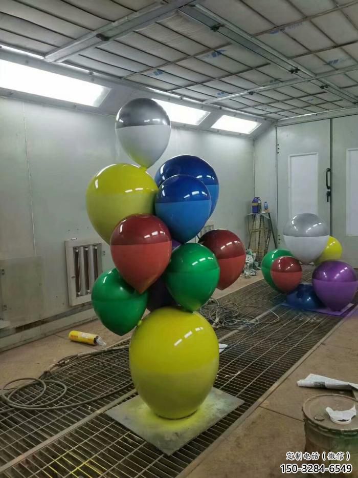 大型氣球雕塑，鍍銅景觀雕塑，鏡面工藝