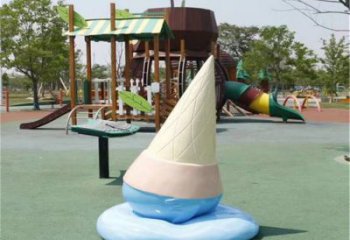 幾何冰淇淋雕塑廠家 飯店雪糕雕塑 冷飲主題擺件