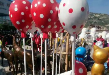 景觀館氣球雕塑,鍍銅景觀雕塑,鍍銅工藝