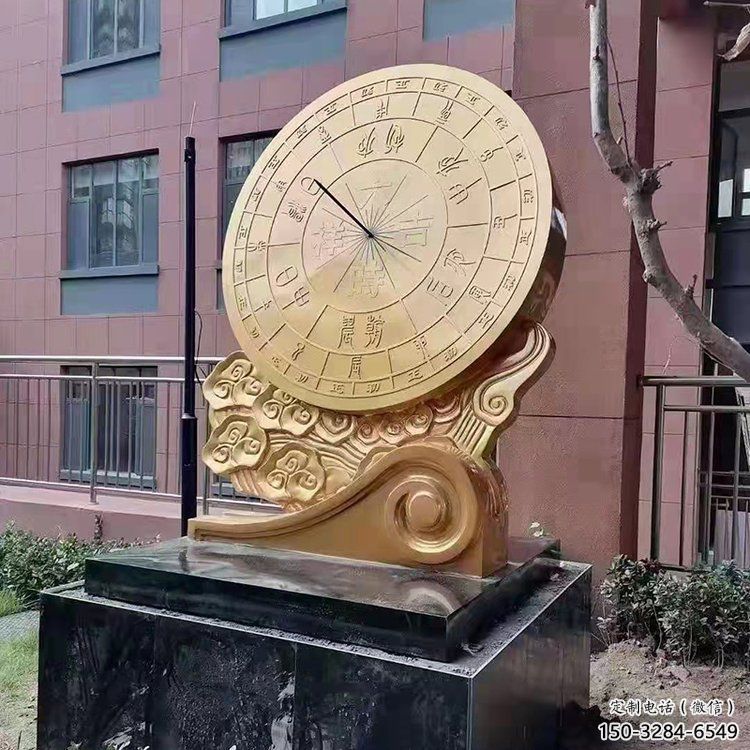 小區渾天儀雕塑，拉絲景觀雕塑，抽象效果