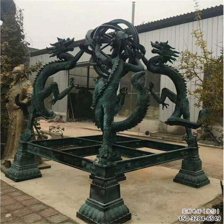 大型渾天儀雕塑，鍍銅景觀雕塑，鏡面工藝