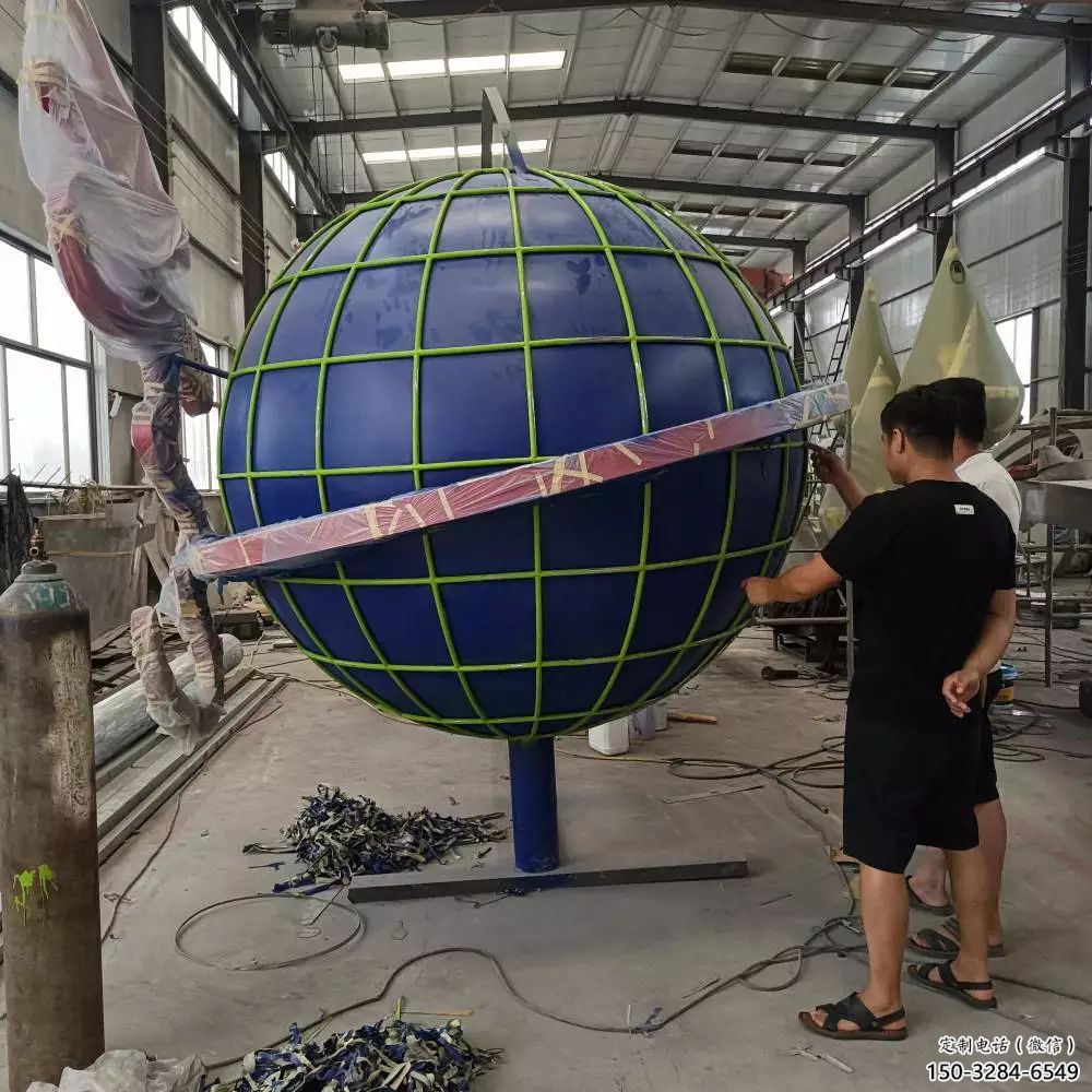 室內地球儀雕塑,拉絲景觀雕塑,抽象效果 室內地球儀雕塑,拉絲景觀雕塑,抽象效果