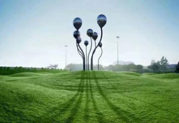 園林氣球雕塑,噴漆景觀雕塑,烤漆形式