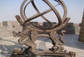 室內渾天儀雕塑生產,拉絲景觀雕塑,抽象效果