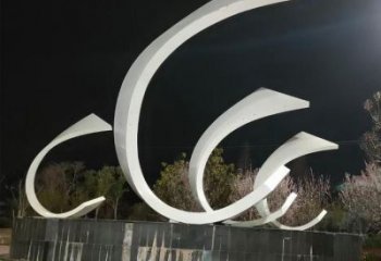 庭院帆船雕塑,鍍金歐式雕塑,噴漆形式