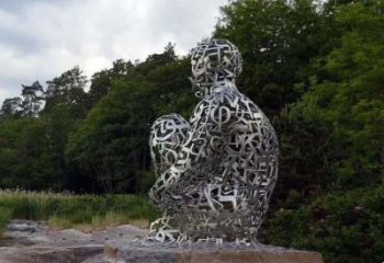 房地產(chǎn)字母人物雕塑,仿古景觀雕塑,噴砂制造