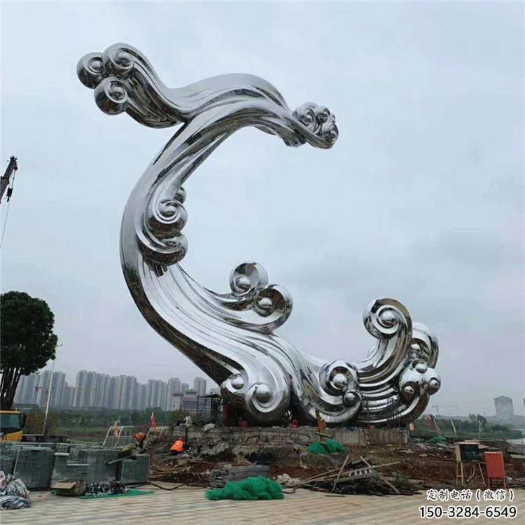 公園云朵雕塑,噴砂發光雕塑,鍛造工藝 公園云朵雕塑,噴砂發光雕塑,鍛造工藝